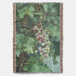 Realistische Weinrebe mit Blättern – Fine Art Decke