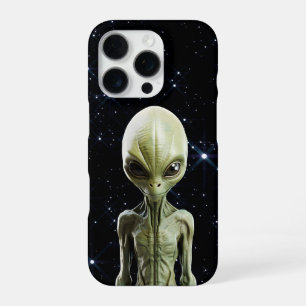 Realistischer Außerirdischer iPhone 16 Pro Hülle