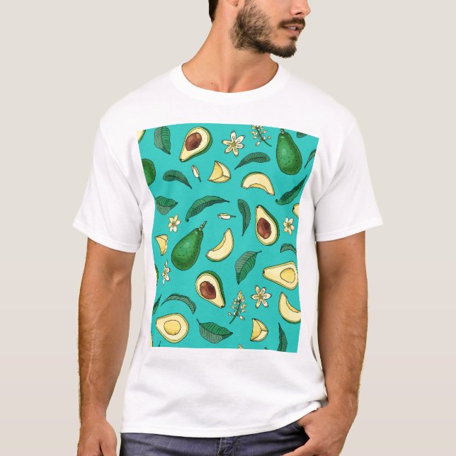 Realistischer Avocado T-Shirt (Vorderseite)