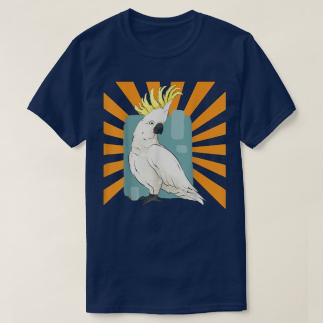 Realistischer Cockatoo Bird T-Shirt (Design vorne)