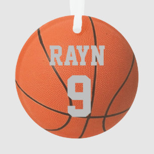Realistischer cooler Basketball-Individuelle Name Ornament