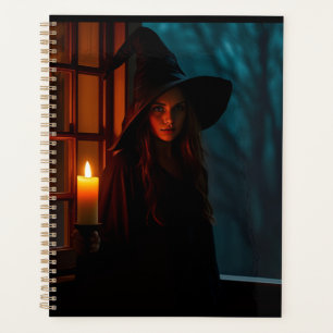 Realistischer Dark Witch Planner Halloween Gothi Planer