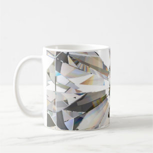 Realistischer Diamant: 3D-Nah-Up Kaffeetasse