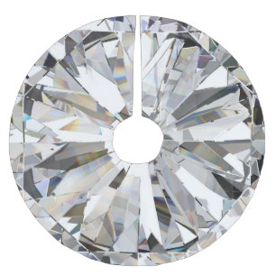 Realistischer Diamant: 3D-Nah-Up Polyester Weihnachtsbaumdecke