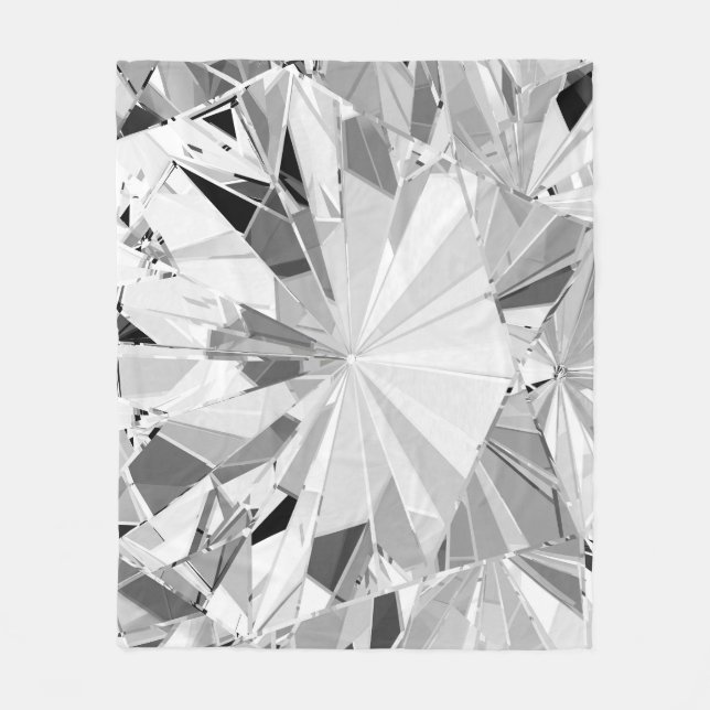 Realistischer Diamant: 3D-Textur Nah-up Fleecedecke (Vorderseite)