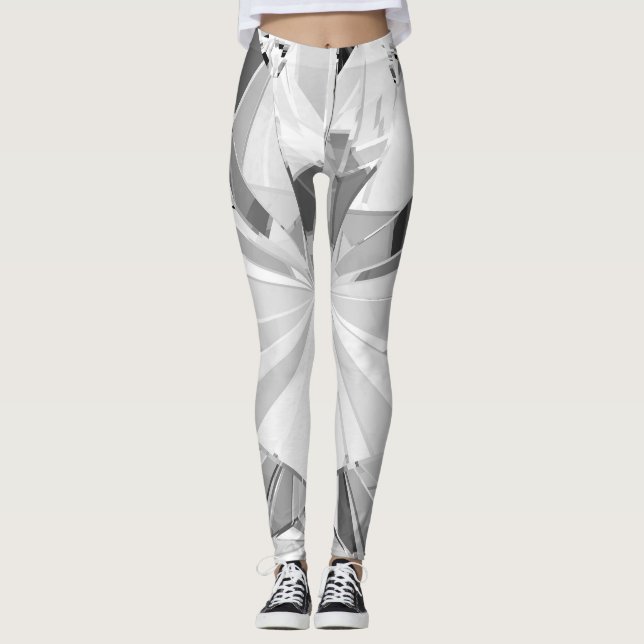 Realistischer Diamant: 3D-Textur Nah-up Leggings (Vorderseite)