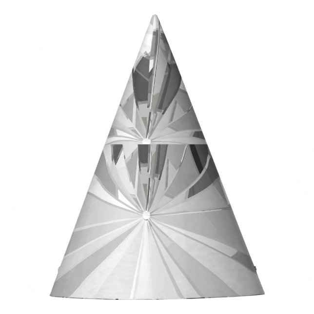 Realistischer Diamant: 3D-Textur Nah-up Partyhütchen (Vorderseite)