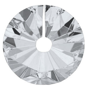 Realistischer Diamant: 3D-Textur Nah-up Polyester Weihnachtsbaumdecke