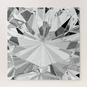 Realistischer Diamant: 3D-Textur Nah-up Puzzle