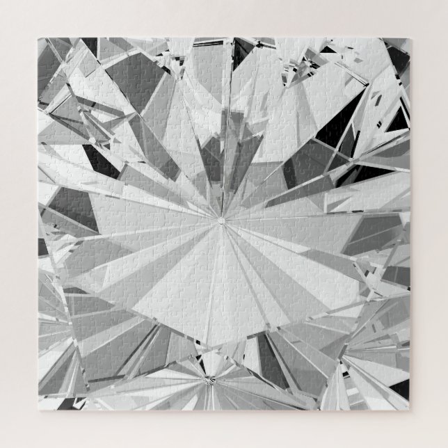 Realistischer Diamant: 3D-Textur Nah-up Puzzle (Vertikal)
