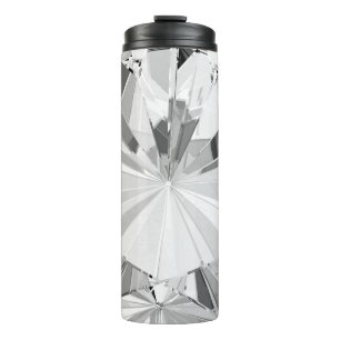 Realistischer Diamant: 3D-Textur Nah-up Thermosbecher