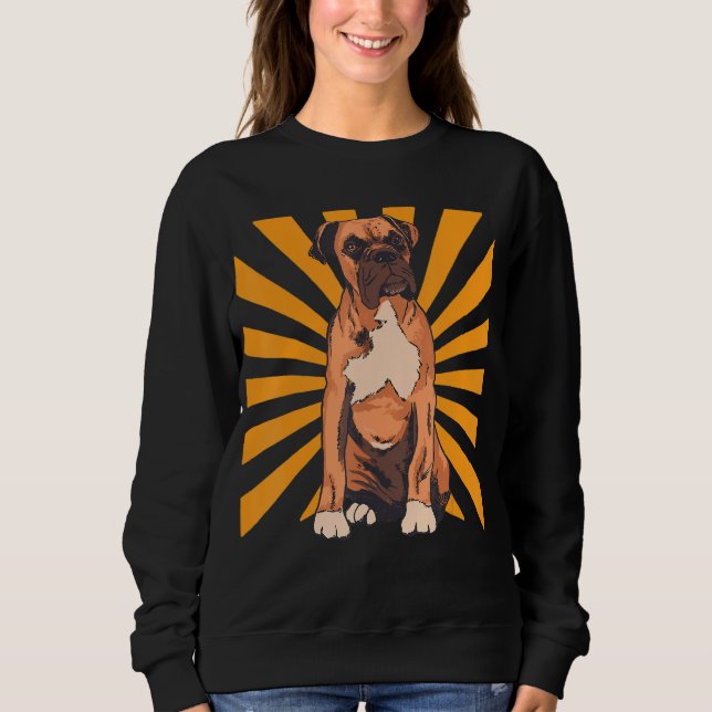 Realistischer Dog Boxer Sweatshirt (Vorderseite)