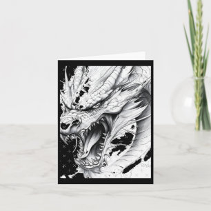 Realistischer Drache Zeichnend Sticker1 Karte