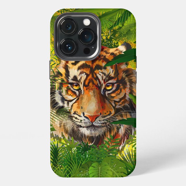 Realistischer Dschungeltiger  iPhone Hülle (Hinten)