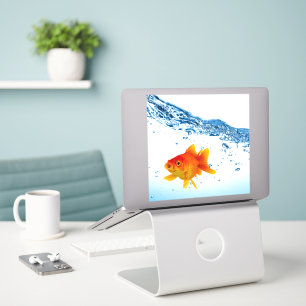 Realistischer Fisch-Tank Goldfish Aufkleber