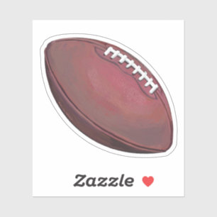 Realistischer gemalter Fußball Aufkleber