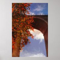 Realistischer Herbstbaum mit roten Blätter in Newq