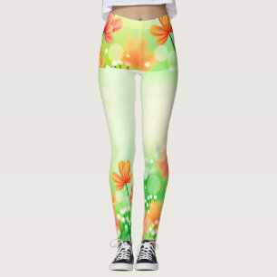 Realistischer Hintergrund des undeutlichen Frühlin Leggings