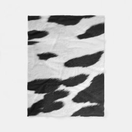 Realistischer Holstein Cowhide-Look Fleecedecke