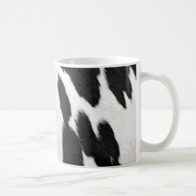 Realistischer Holstein-Kuh-Ausblick Tasse (Rechts)