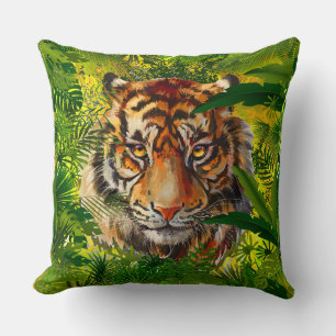 Realistischer Jungle Tiger Pillow - Tiger Kissen