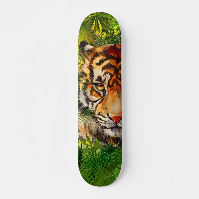 Realistischer Jungle Tiger - Tiger Skateboard (Vorne)