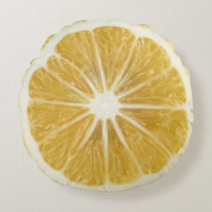 Realistischer Lemon Slice Round Accent Throw Kisse Rundes Kissen