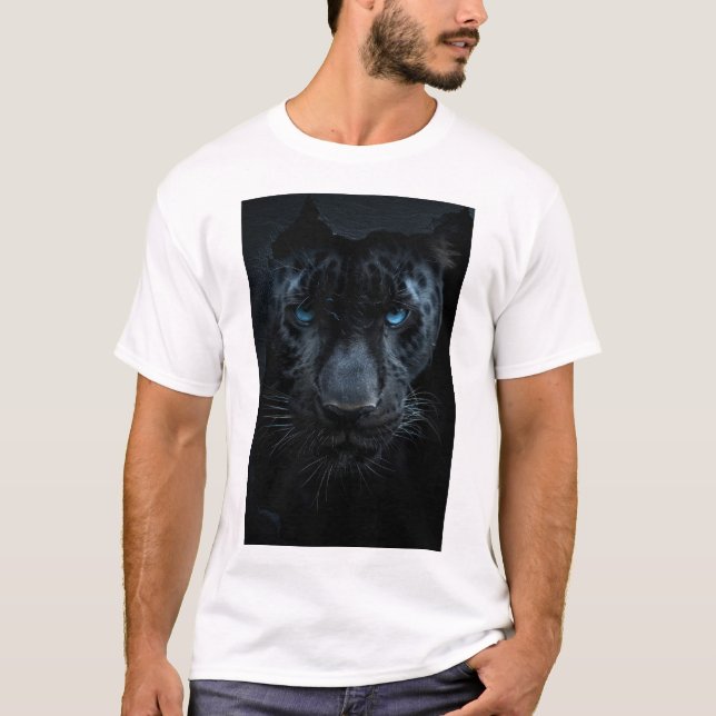 Realistischer Lion Portrait Front View T - Shirt (Vorderseite)