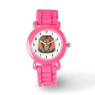 realistischer Löwenkönig des Dschungels, männlich, Armbanduhr