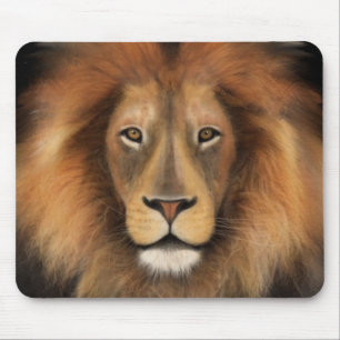 realistischer Löwenkönig des Dschungels, männlich, Mousepad