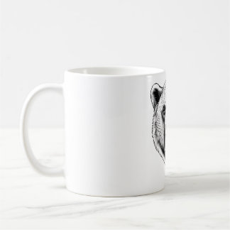 Realistischer Polar-Bären-Kopf-T - Shirt Kaffeetasse