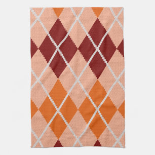 Realistischer Rauten-Stoff Handtuch