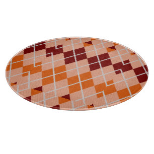 Realistischer Rauten-Stoff Schneidebrett