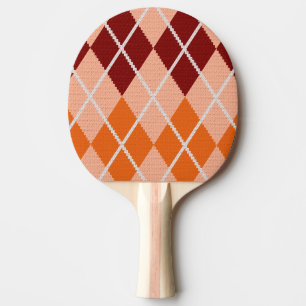 Realistischer Rauten-Stoff Tischtennis Schläger