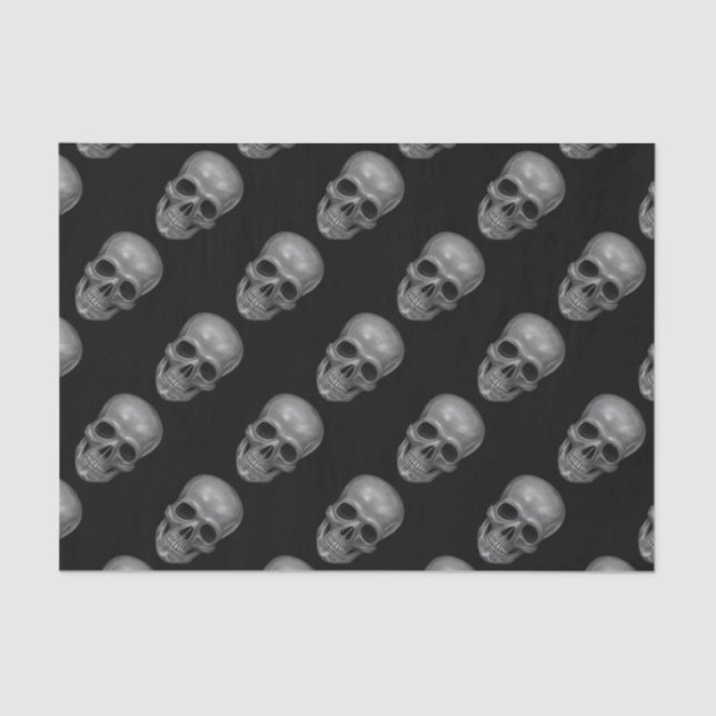 Realistischer Schädel Seidenpapier (Vorderseite)