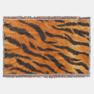 Realistischer Tigerfell-Tierdruck-Bettbezug Decke