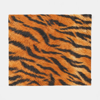 Realistischer Tigerfell-Tierdruck-Bettbezug Fleecedecke