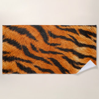 Realistischer Tigerfell-Tierdruck-Bettbezug Strandtuch