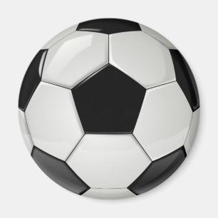 Realistischer und cooler Fußballball Magnet