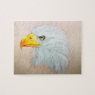 Realistischer Weißer Adler, Natur & Tiere Welt Puzzle
