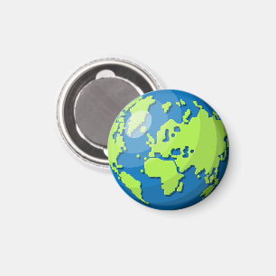 Realistisches 3D-Globus-Design Erde Planet Kunst Magnet