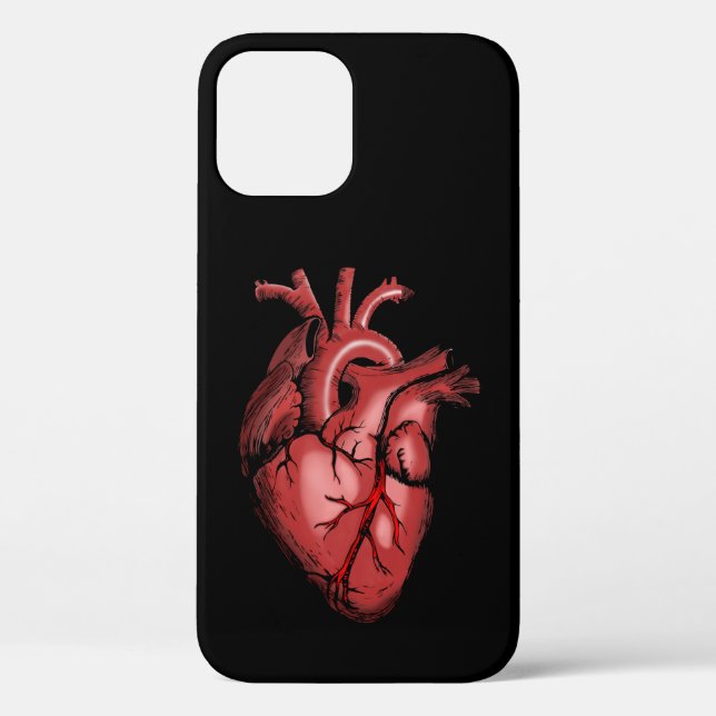 Realistisches Anatomisches Herzbild Case-Mate iPhone Hülle (Rückseite)
