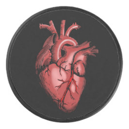 Realistisches Anatomisches Herzbild Eishockey Puck