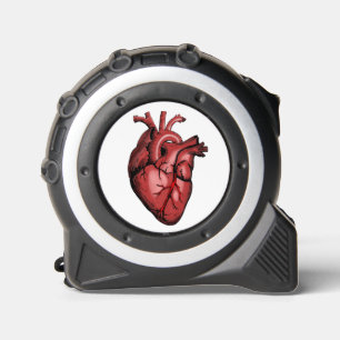 Realistisches Anatomisches Herzbild Maßband