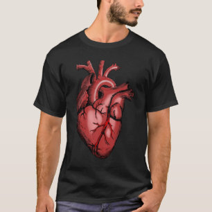 Realistisches Anatomisches Herzbild T-Shirt