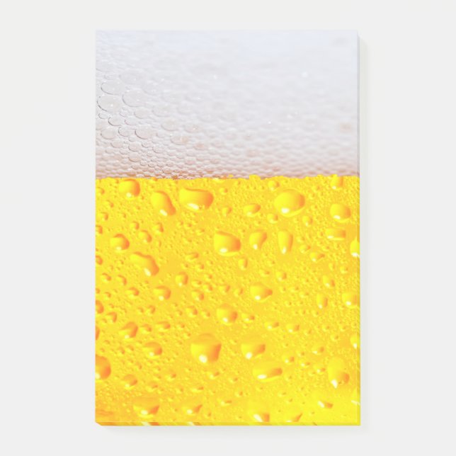 Realistisches Bier Post-it Klebezettel (Vorderseite)