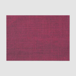 Realistisches Burlap Rustic Simple Magenta Burgund Seidenpapier