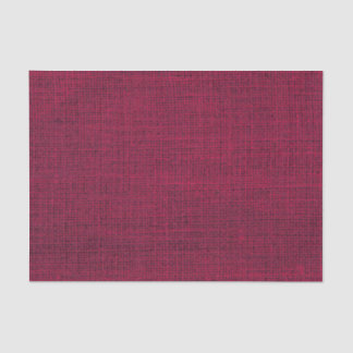 Realistisches Burlap Rustic Simple Magenta Burgund Seidenpapier