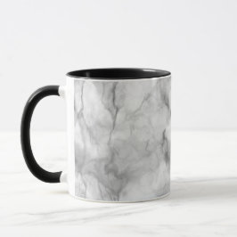 Realistisches Design aus weißem Marmor Tasse