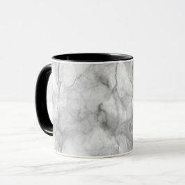 Realistisches Design aus weißem Marmor Tasse